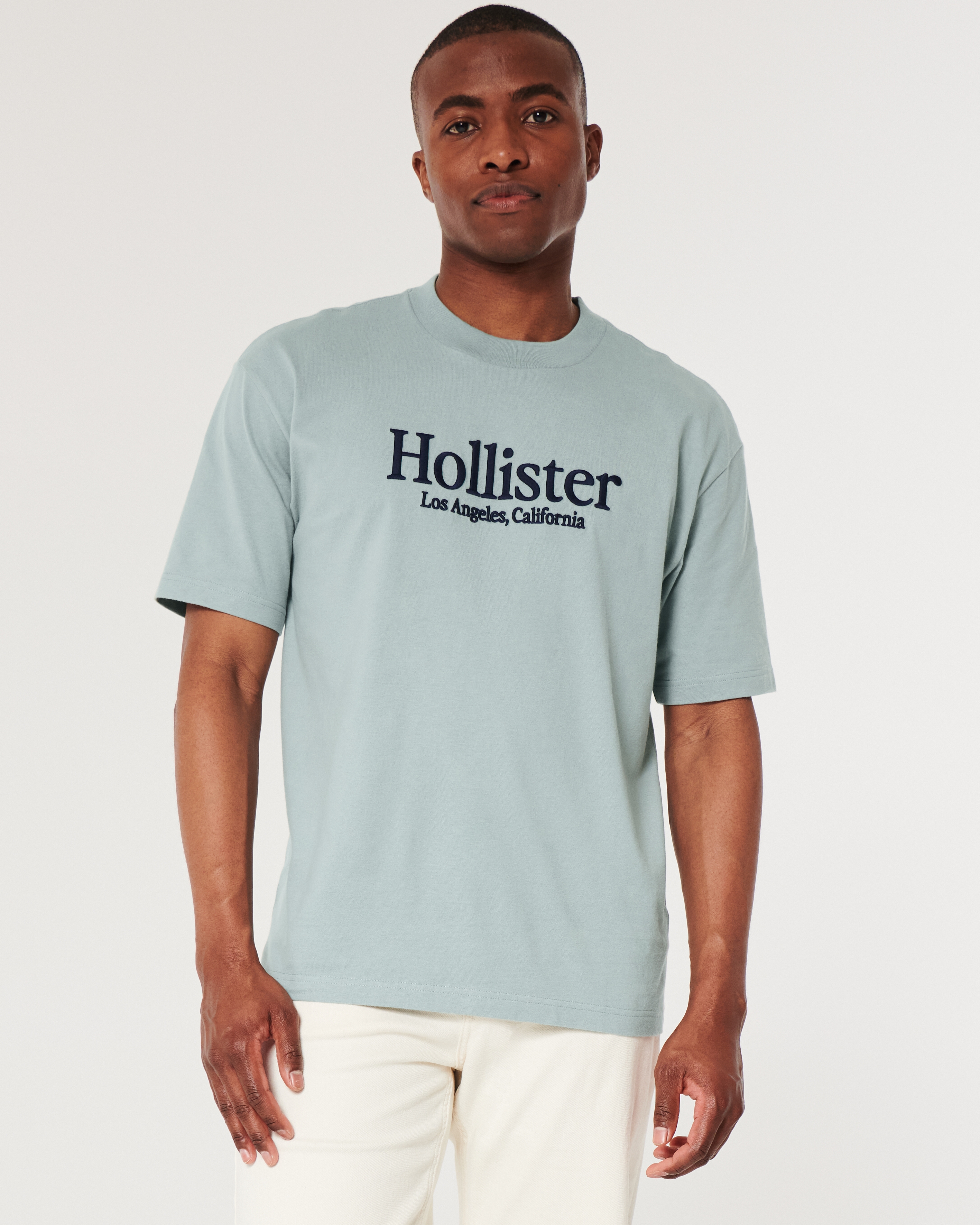 Men s Boxy Logo Graphic Tee Men s Sale HollisterCo