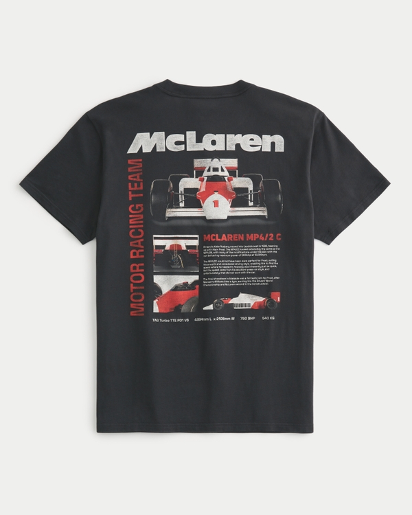 Relaxed McLaren Graphic Tee, Black - F1