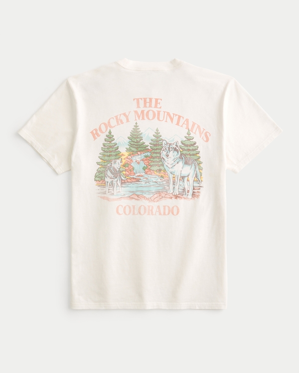 Relaxed Rocky Mountains Colorado Graphic Tee