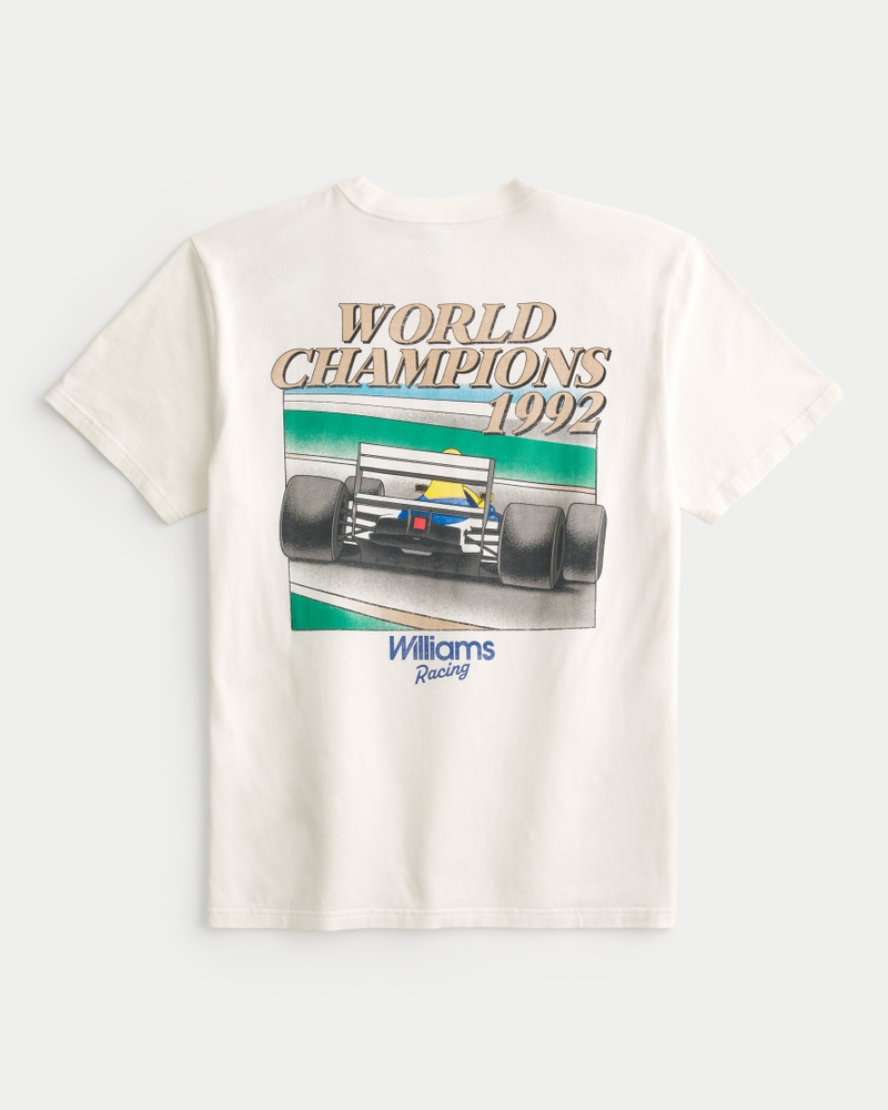 ★Hollister Co.★ウィリアムズ レーシンググラフィック Tシャツ ウィメンズ Williams Racing グラフィック クルーネックス