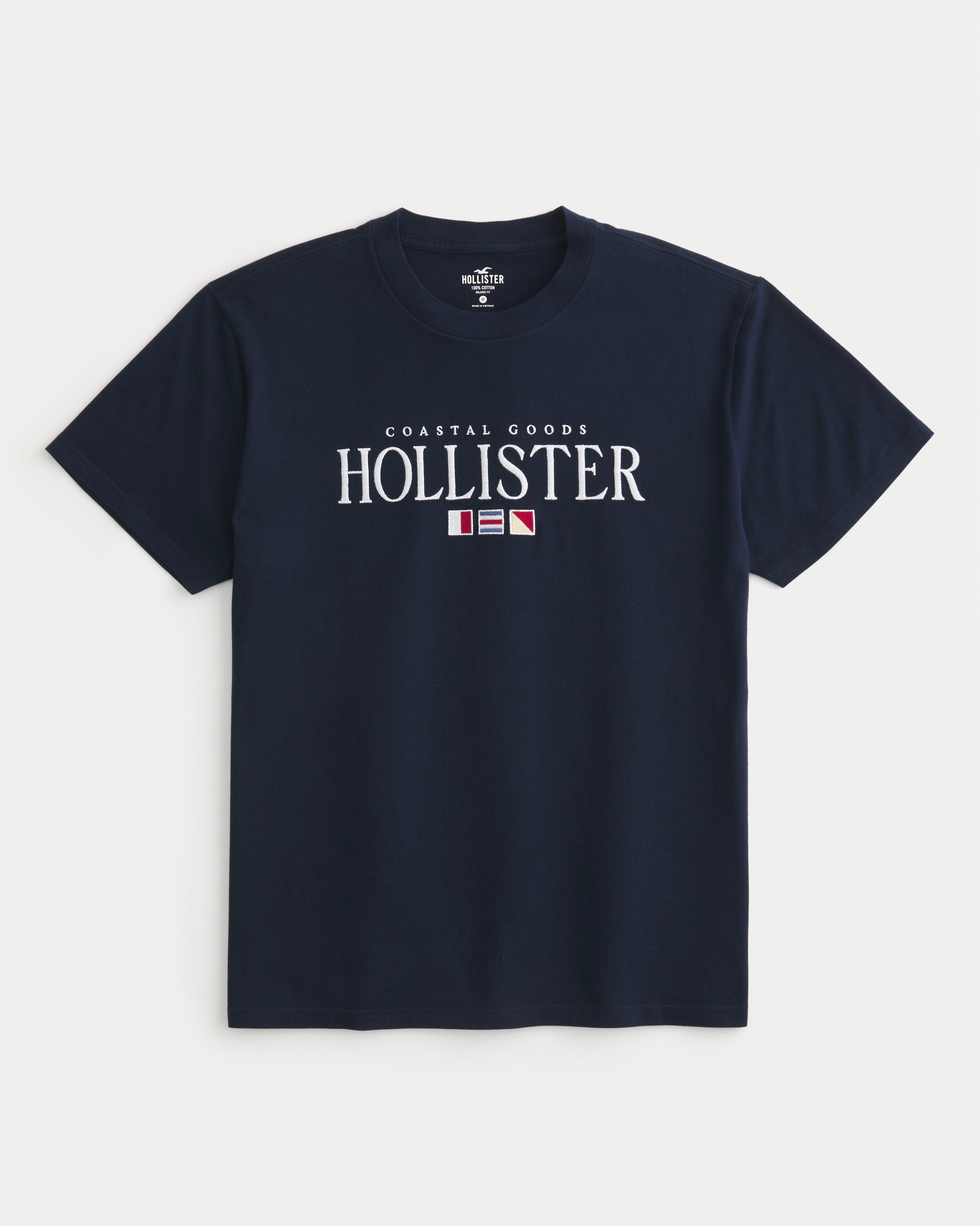 Hollister logo deals graphic tee