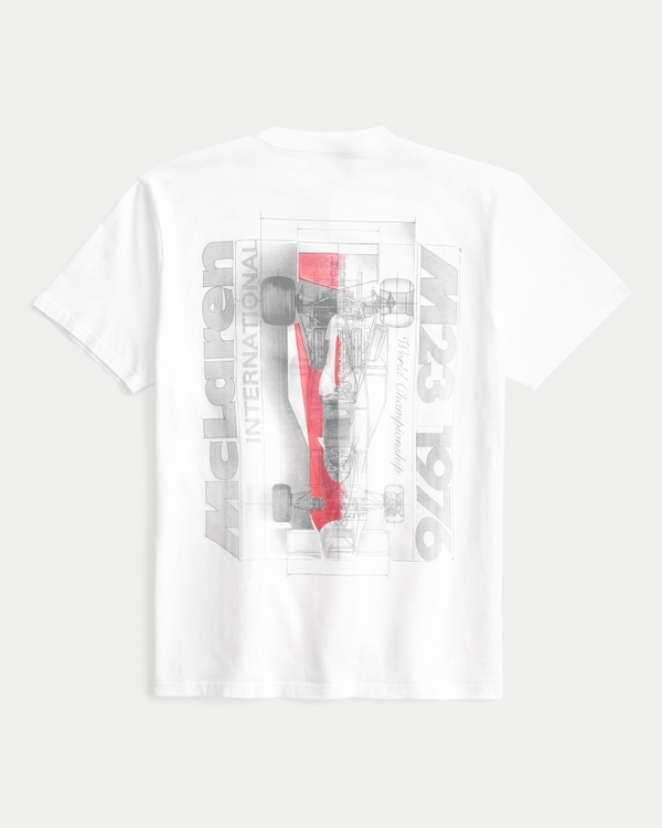 Relaxed McLaren Graphic Tee, White - Mclaren