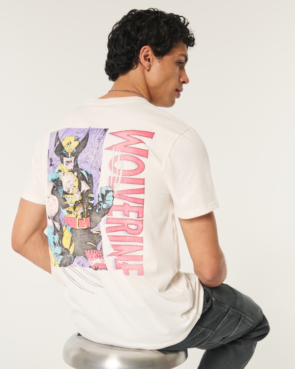 Relaxed Wolverine Graphic Tee, Off White