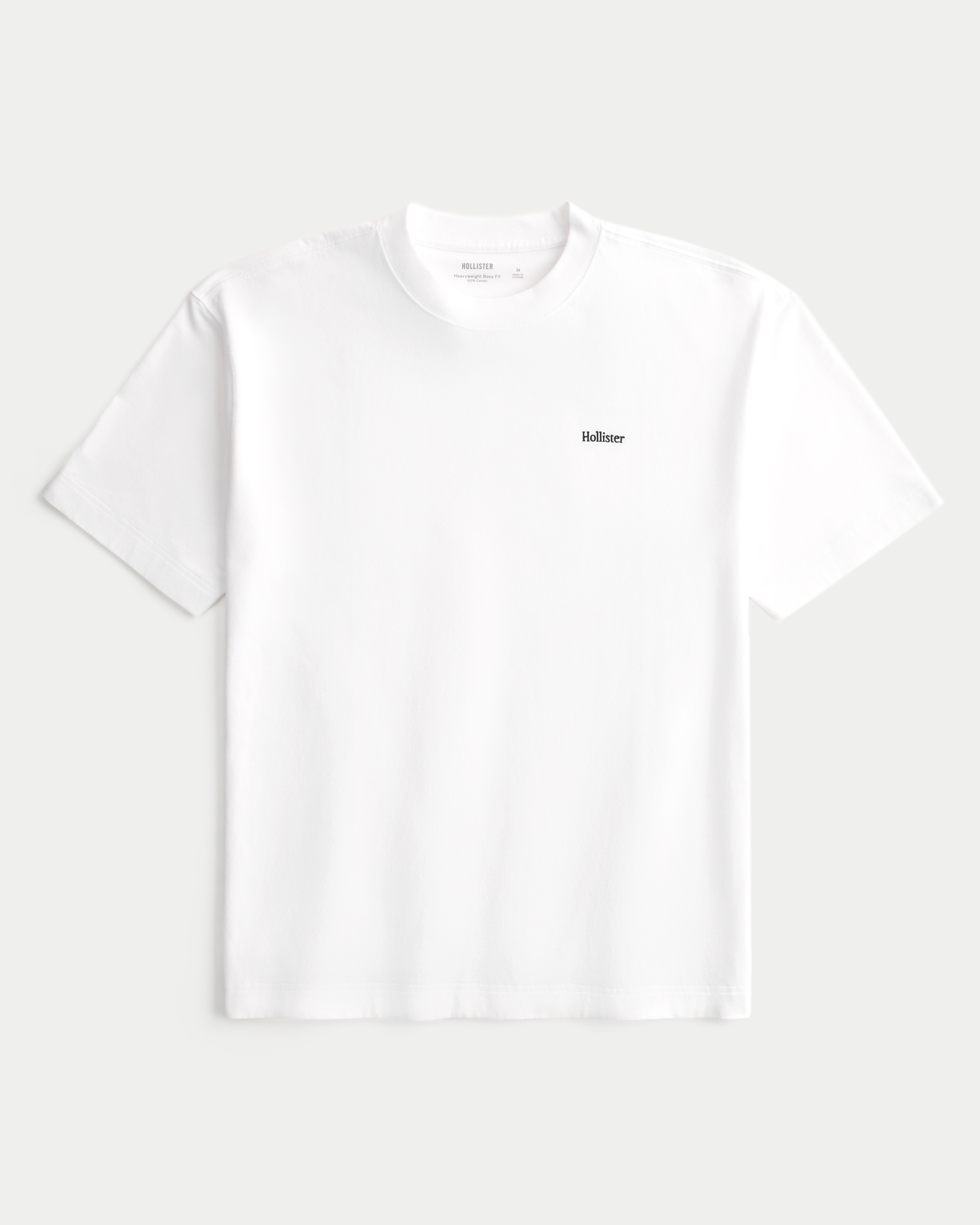 Men s Boxy Heavyweight Logo Tee in White Size XS from Hollister