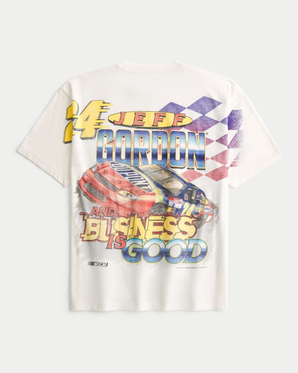 Relaxed NASCAR Jeff Gordon Graphic Tee, Cream