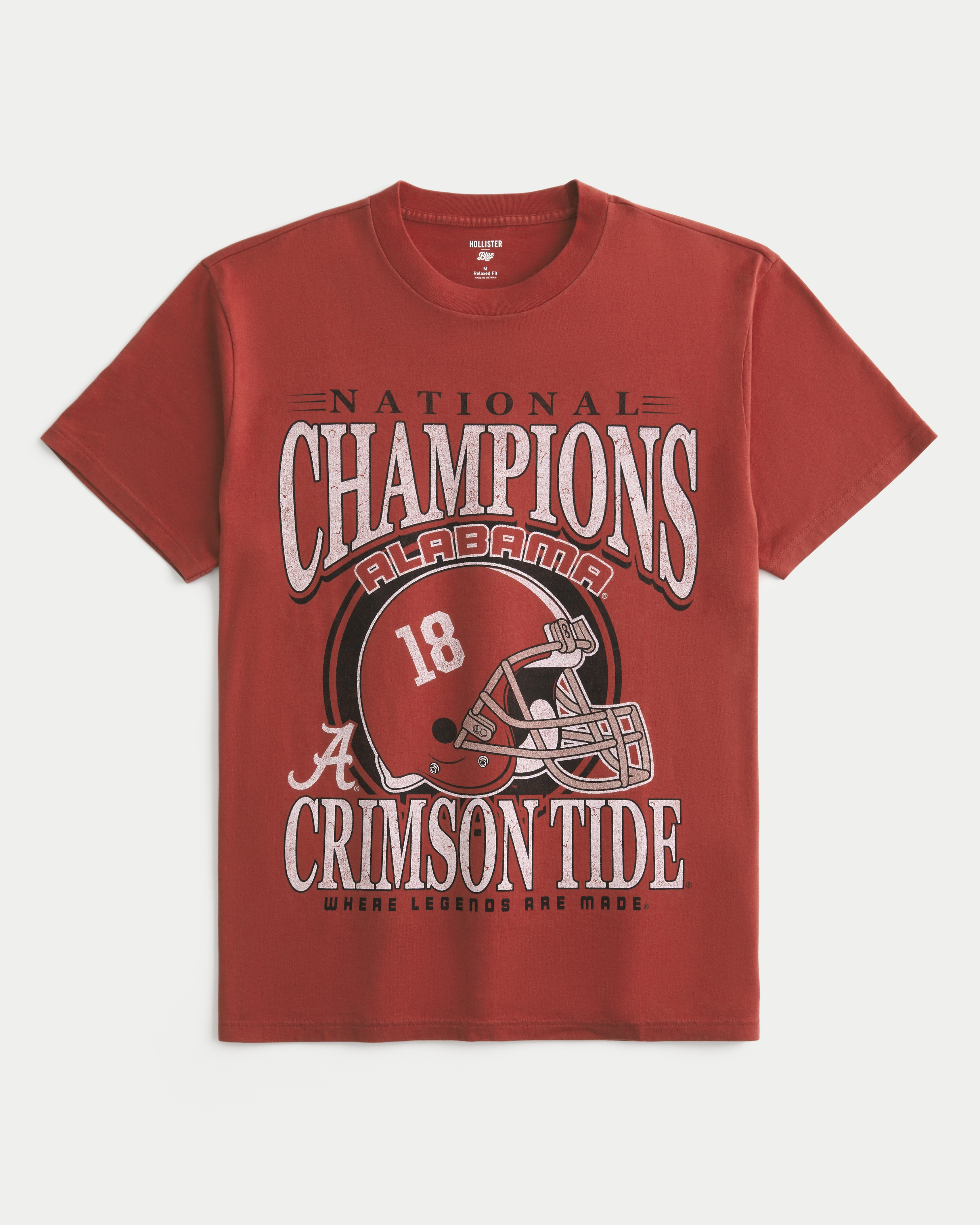 Relaxed Alabama Crimson Tide Football Graphic Tee