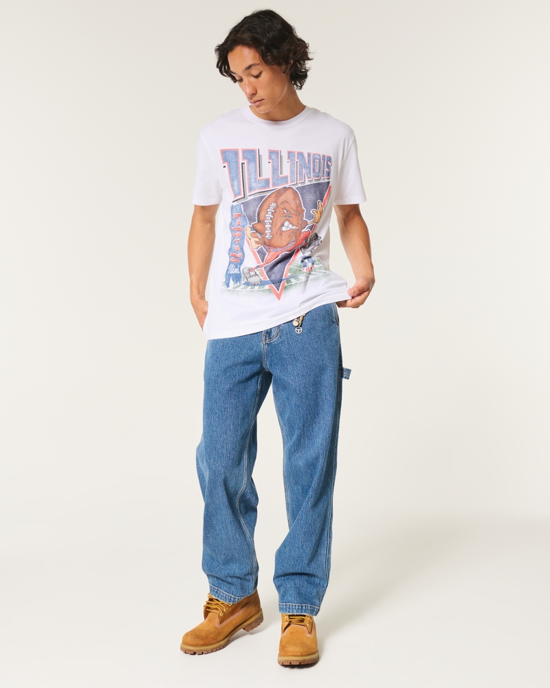 Relaxed Illinois Fighting Illini Graphic Tee