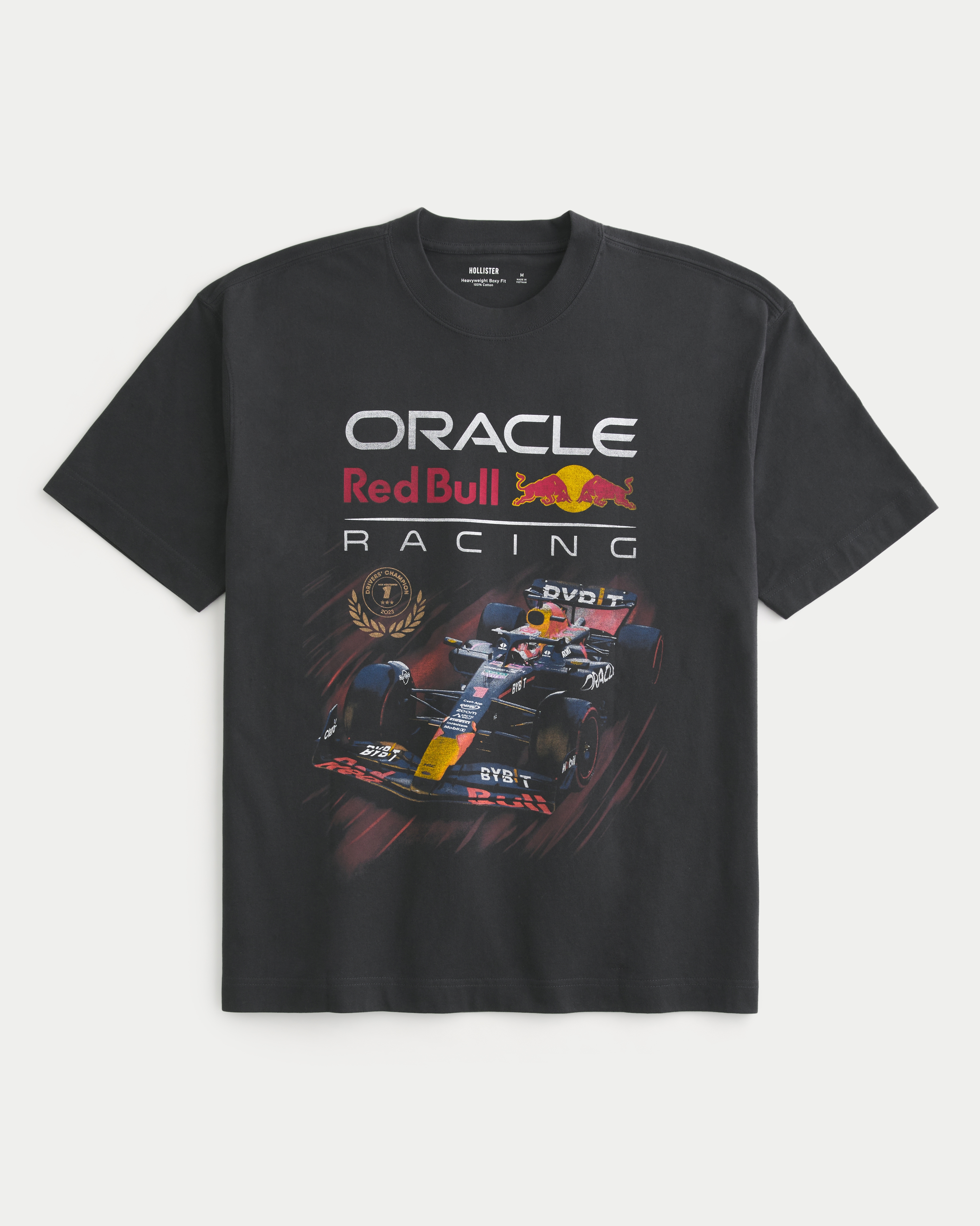 Men s Boxy Heavyweight Oracle Red Bull Racing Graphic Tee Men s Tops HollisterCo