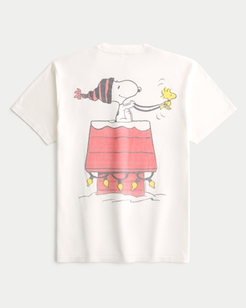 Men's Relaxed Snoopy Graphic Tee | Men's Tops | HollisterCo.com