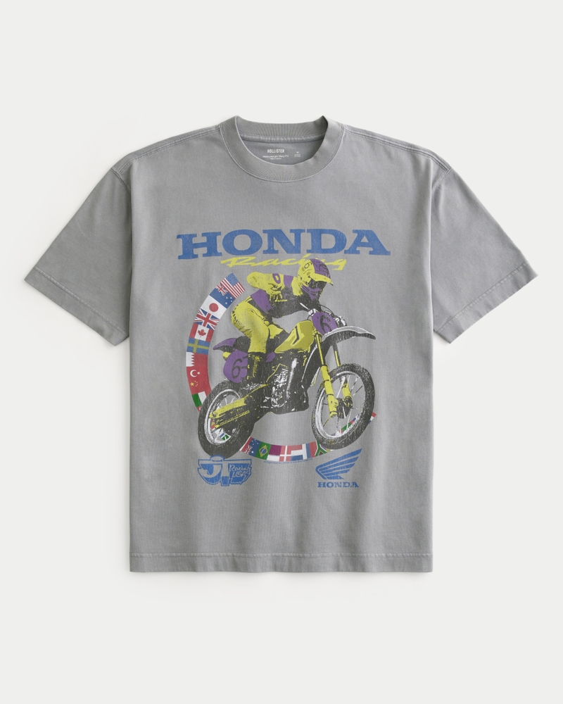 Men's Boxy Heavyweight Honda Racing Graphic Tee | Men's