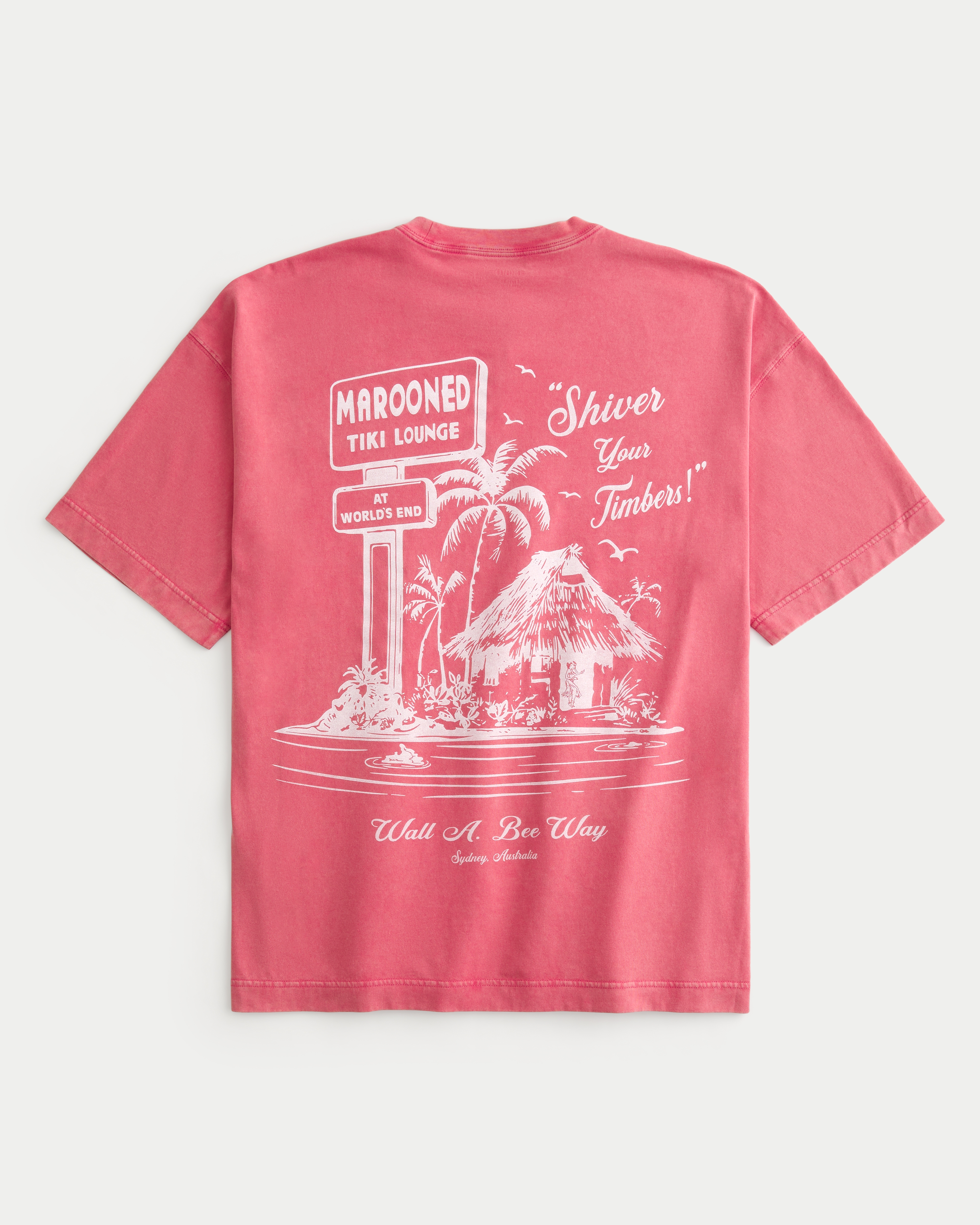 Baggy Marooned Tiki Lounge Graphic Tee