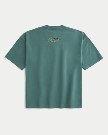 Hollister 半袖 クルーネック ロゴ バギー グラフィック Tシャツ メンズ バギー ロゴグラフィックTシャツ | メンズ トップス