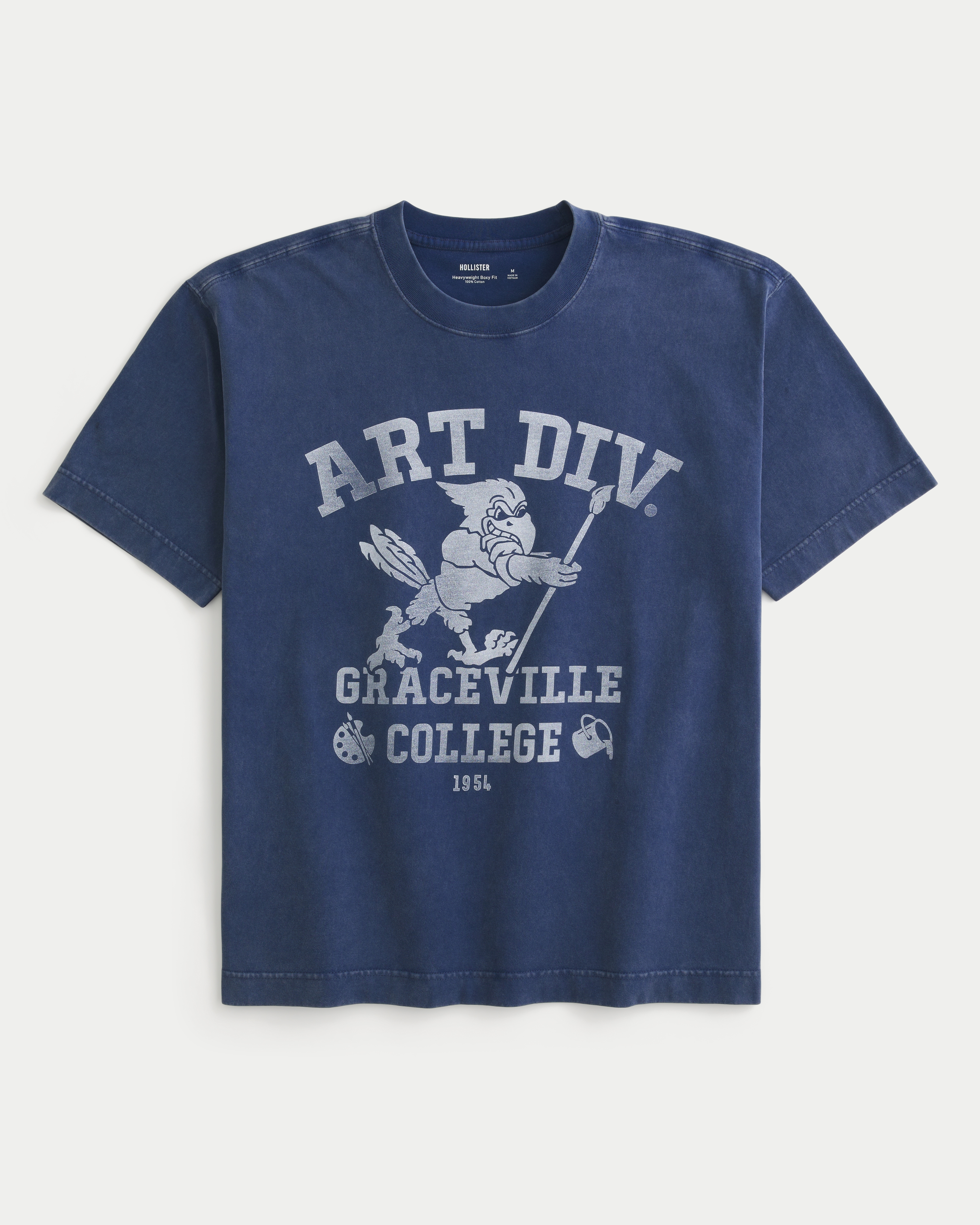 Boxy Heavyweight Graceville College Graphic Tee