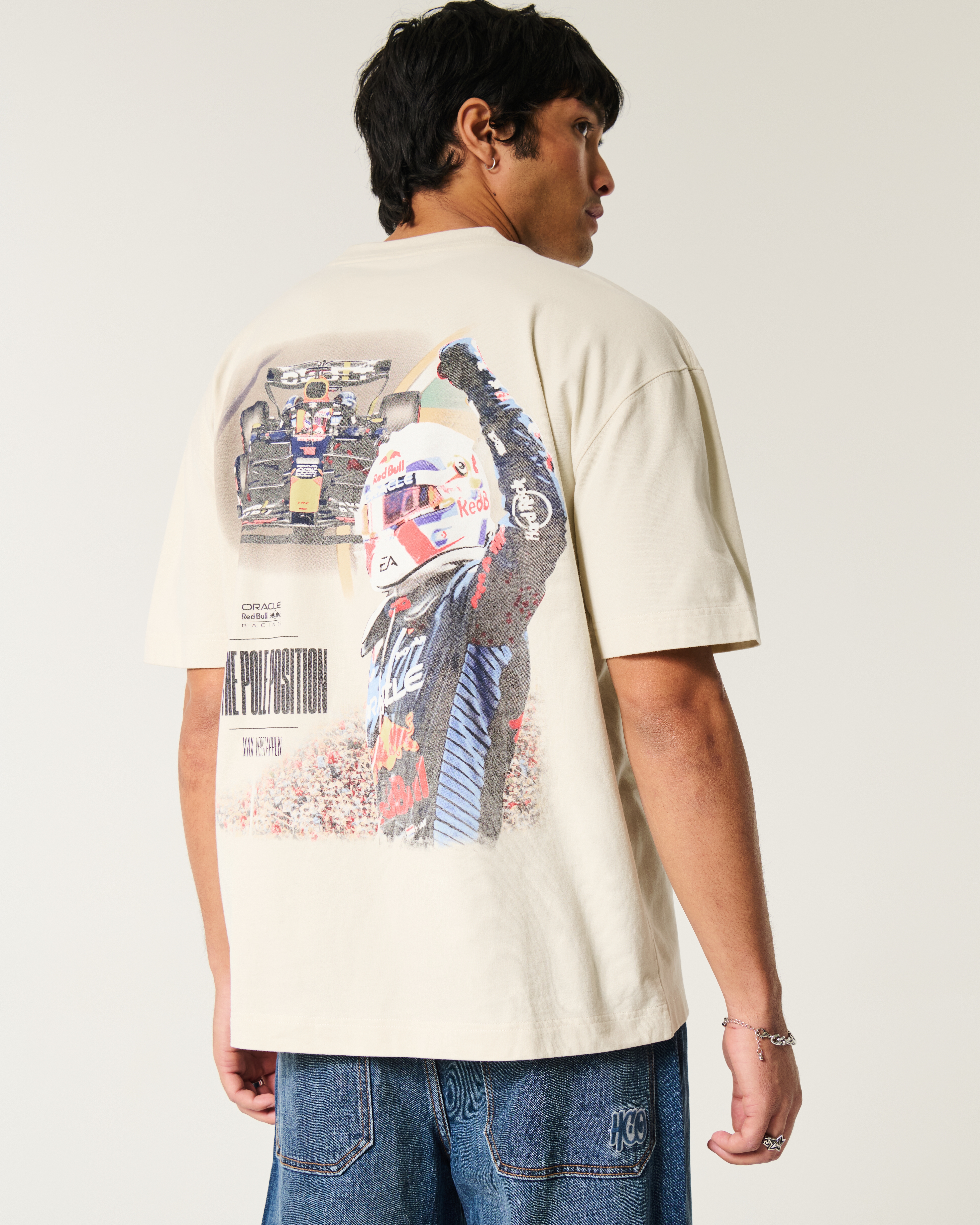★Hollister.co★BWT アルパイン グラフィック T シャツ ☆Hollister Co.☆BWTアルパイン F1チームグラフィック Tシャツ