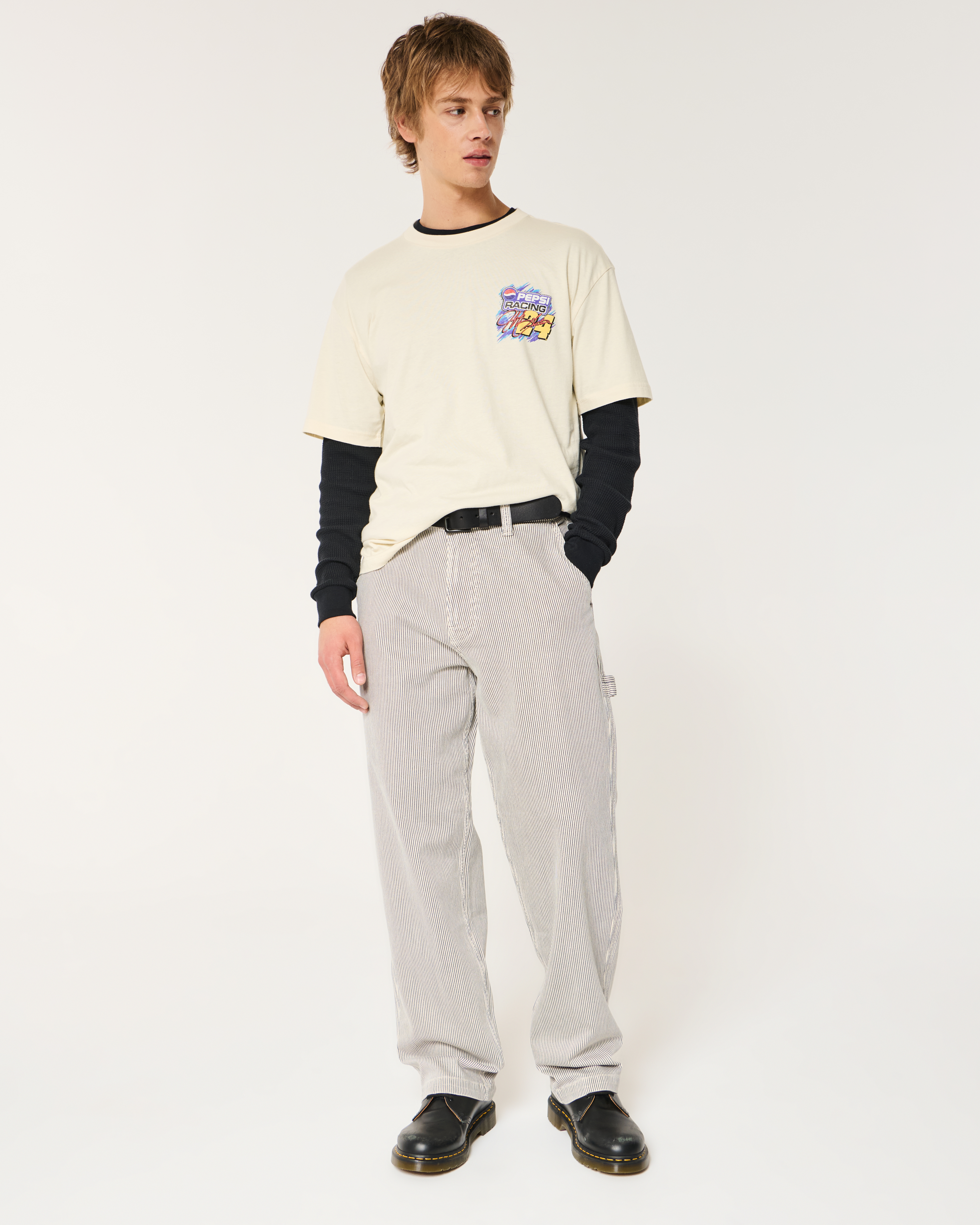 メンズ ボクシーJeff Gordon Pepsi RacingグラフィックTシャツ