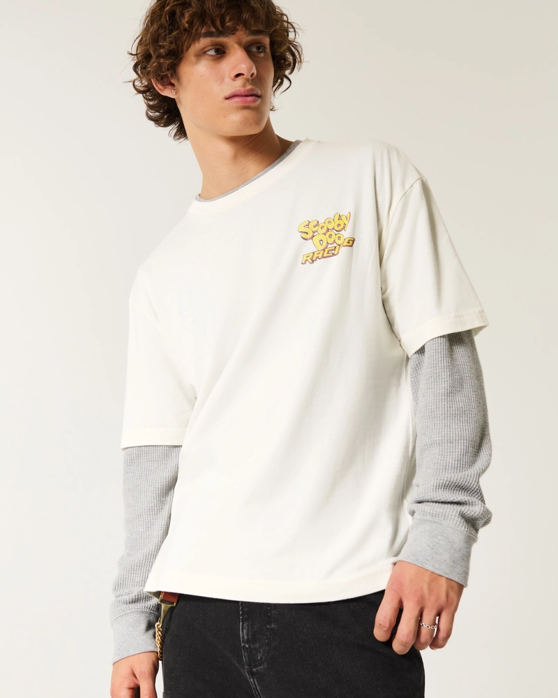 Boxy Scooby Doo Racing Graphic Tee