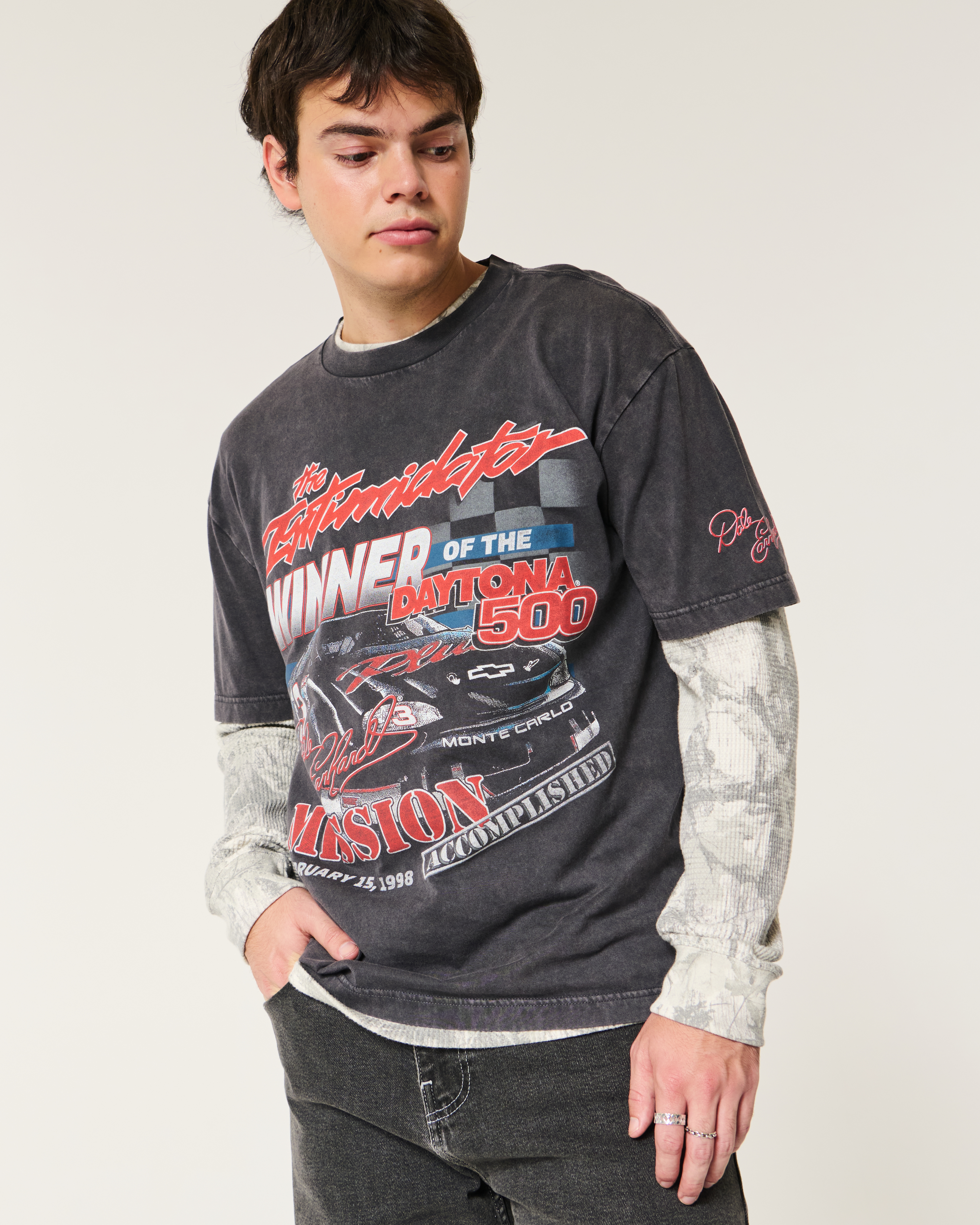 Boxy Dale Earnhardt NASCAR Graphic Tee