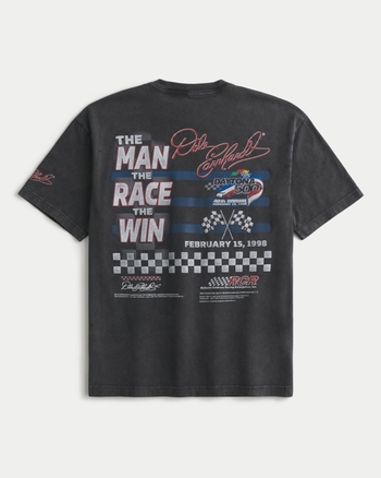 メンズ Dale Earnhardt NASCAR グラフィック ボクシーTシャツ