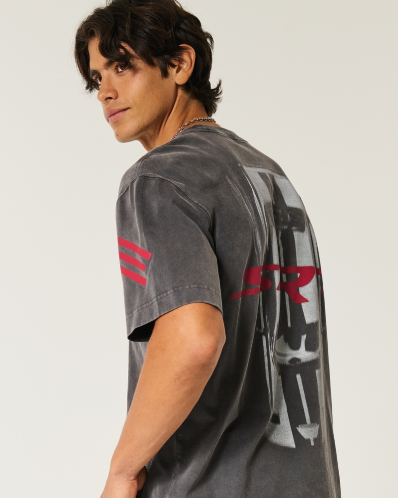 Boxy Heavyweight Dodge Hellcat SRT Graphic Tee