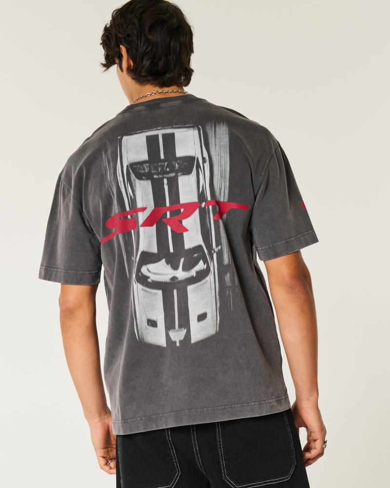Boxy Heavyweight Dodge Hellcat SRT Graphic Tee