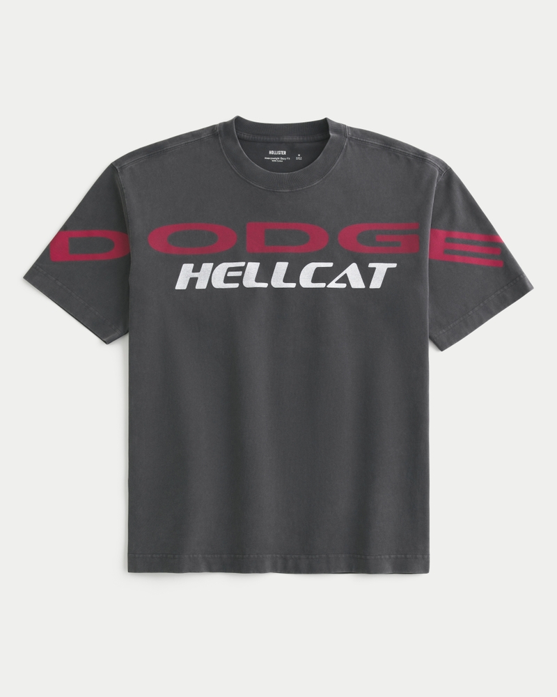 Boxy Heavyweight Dodge Hellcat SRT Graphic Tee