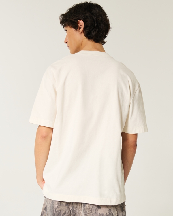 Boxy Heavyweight Looney Tunes Graphic Tee, Cream view 2