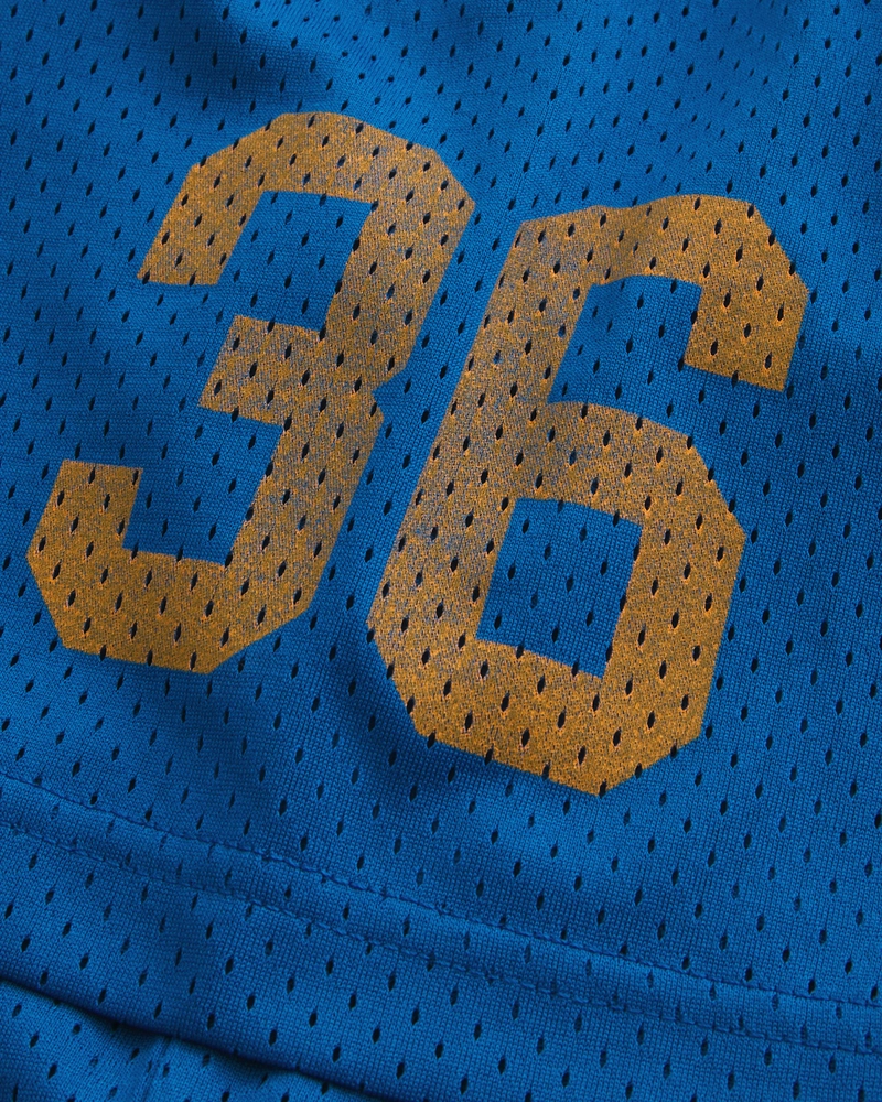 Boxy Crop Mesh North Valley Graphic Jersey