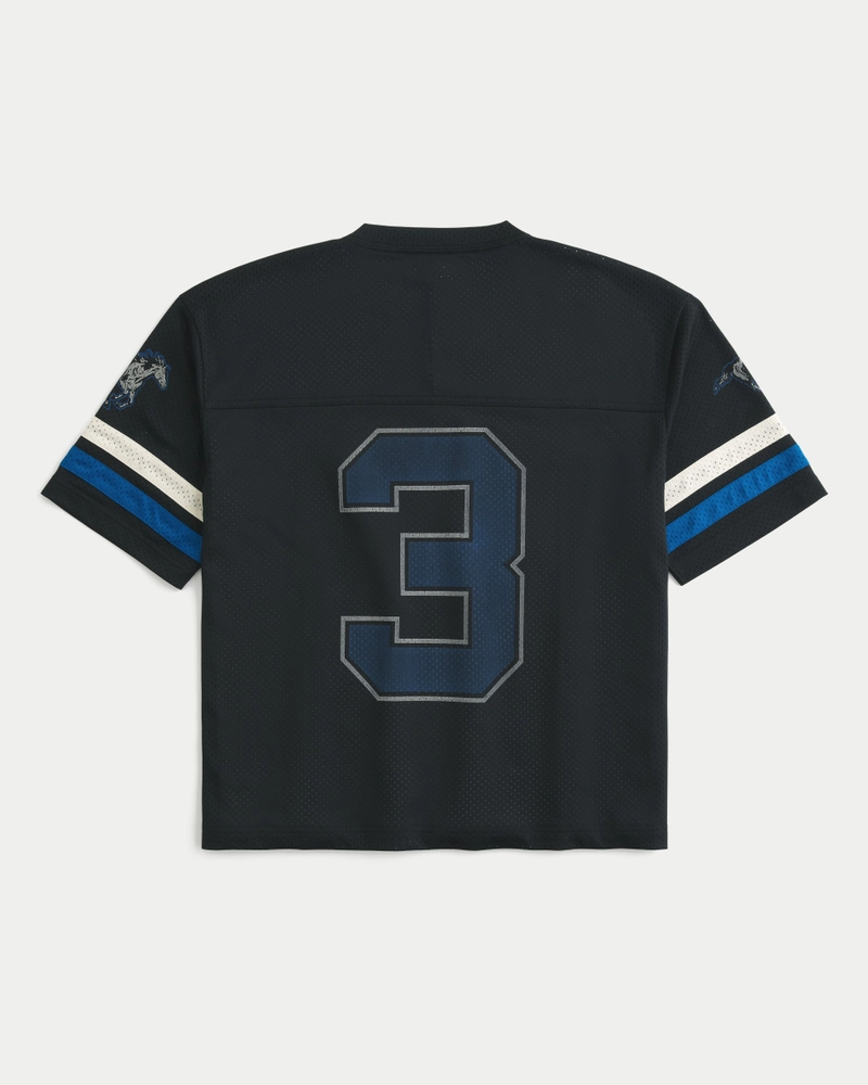Boxy Crop Westside Mustangs Graphic Jersey