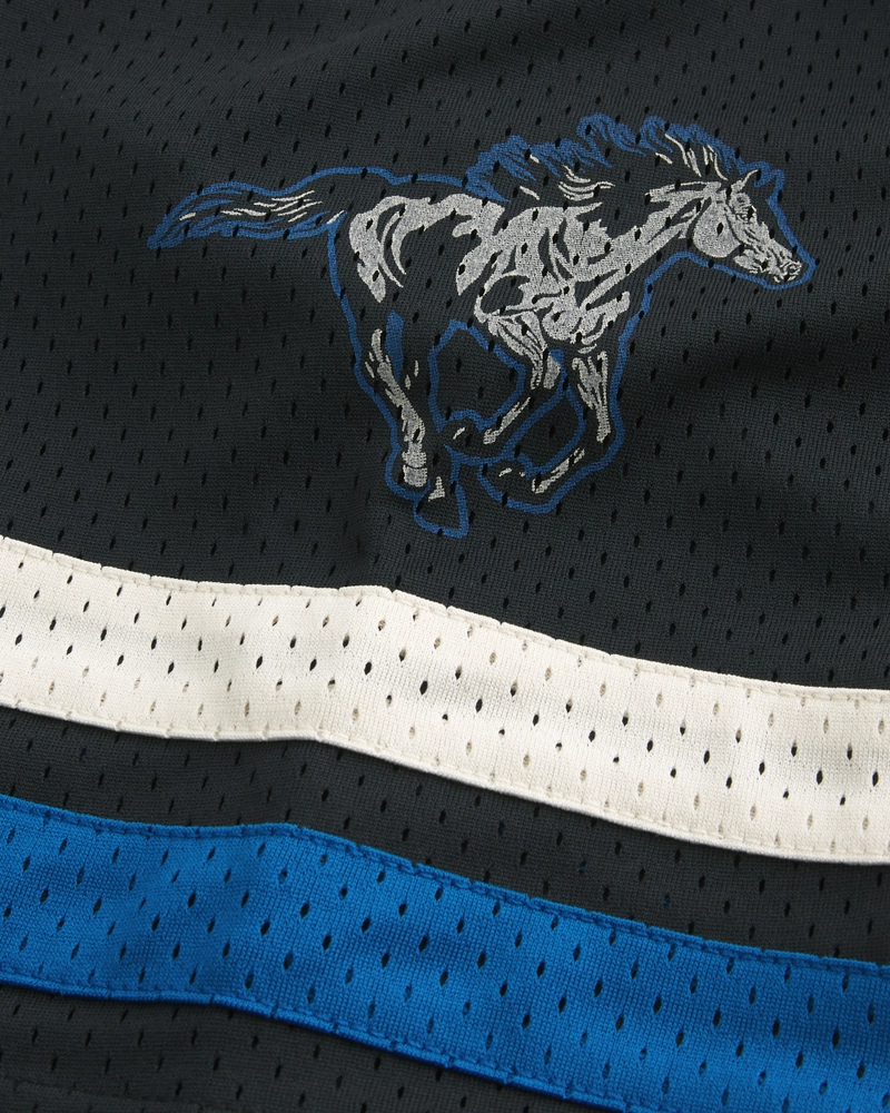 Boxy Crop Westside Mustangs Graphic Jersey