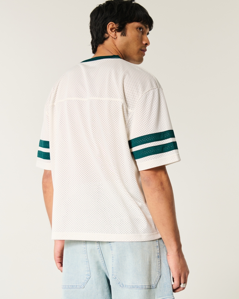 Boxy Crop Athletic Graphic Jersey