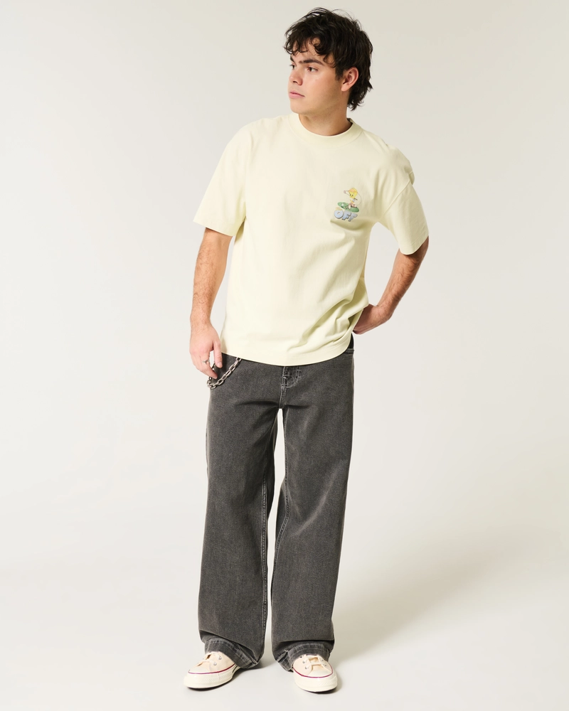 Boxy Heavyweight Tweety Golf Graphic Tee