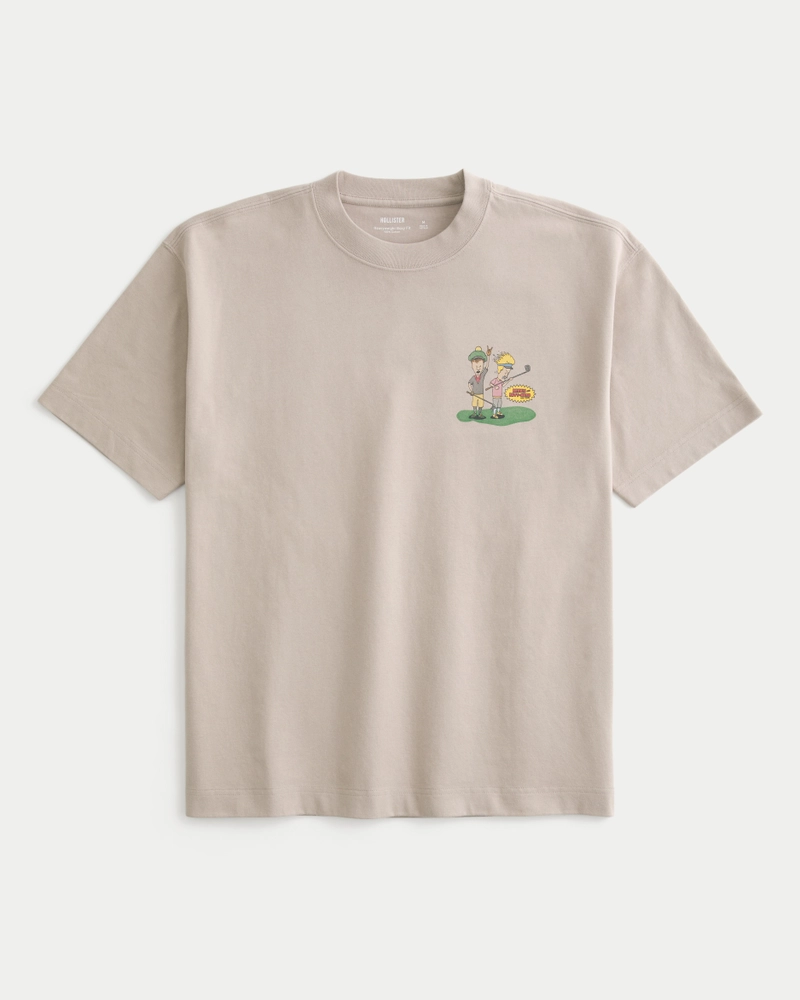 Boxy Heavyweight Beavis and Butt-Head Golf Graphic Tee