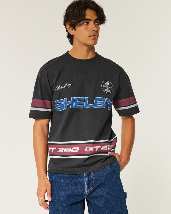 Boxy Heavyweight Shelby Graphic Tee, Black view 2