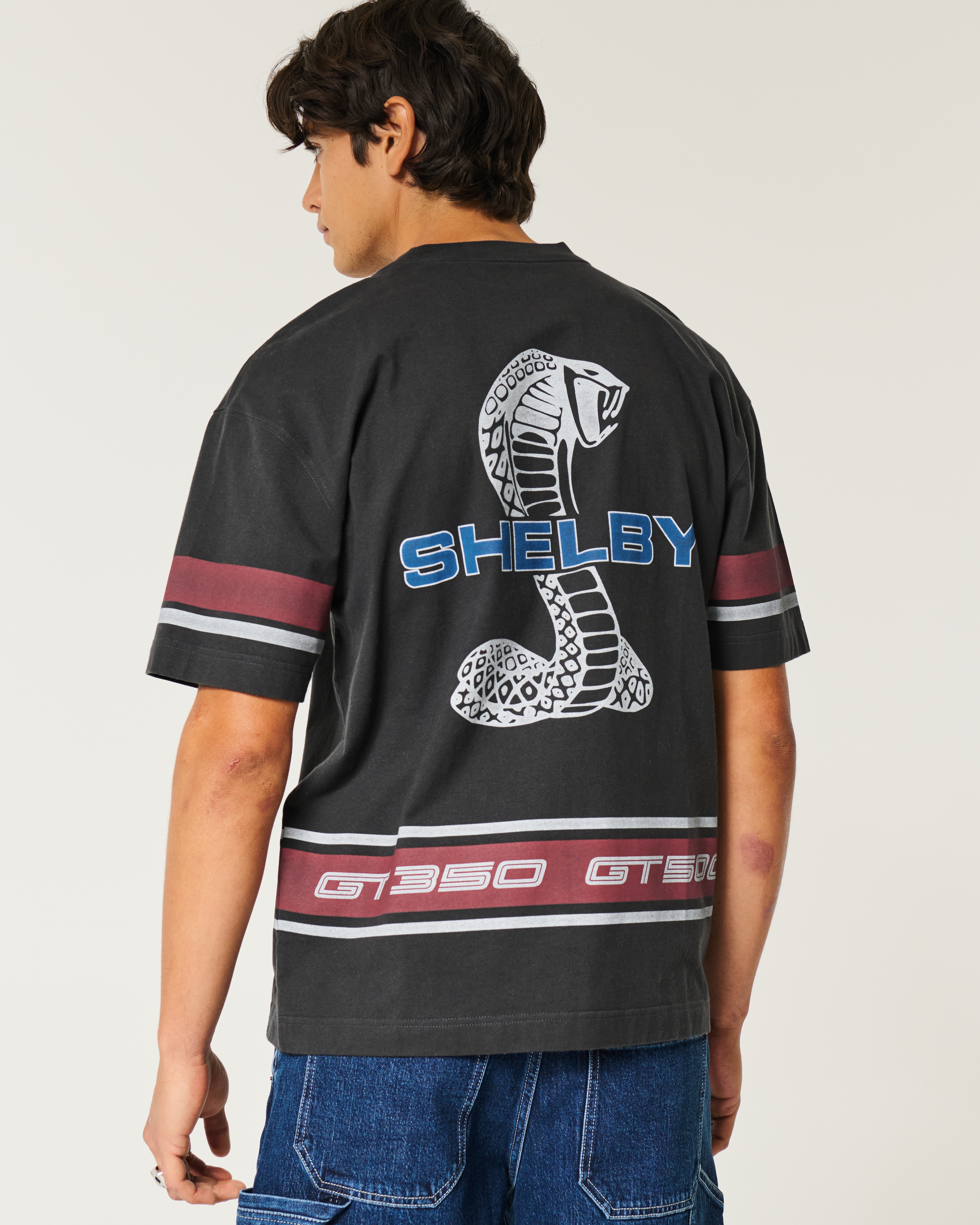 Hollister★半袖 クルーネック Shelby Cobra トップス Tシャツ KIC_323-5173-00480-905_model2.