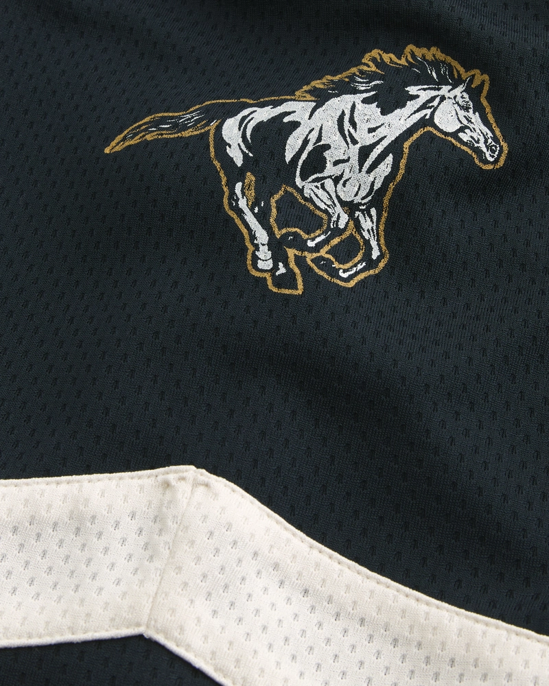 Baggy Westside Mustangs Graphic Hockey Jersey