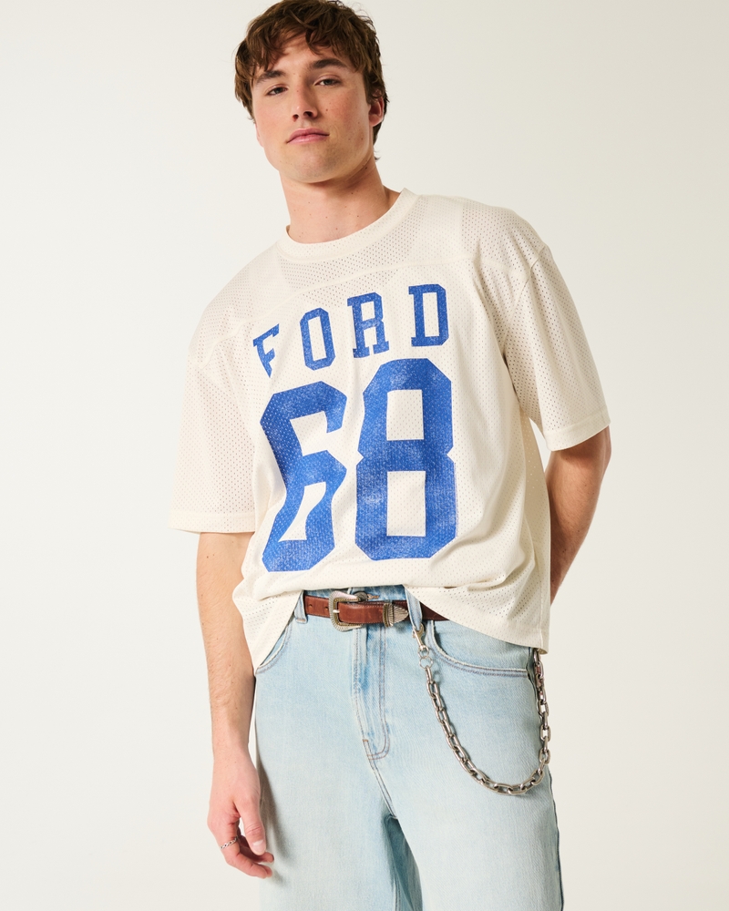 Boxy Crop Ford Graphic Jersey