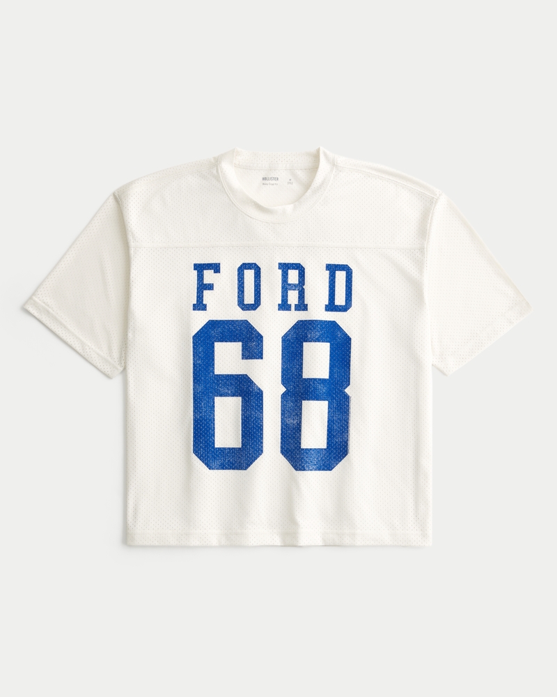 Men's Boxy Crop Ford Graphic Jersey | Men's Tops