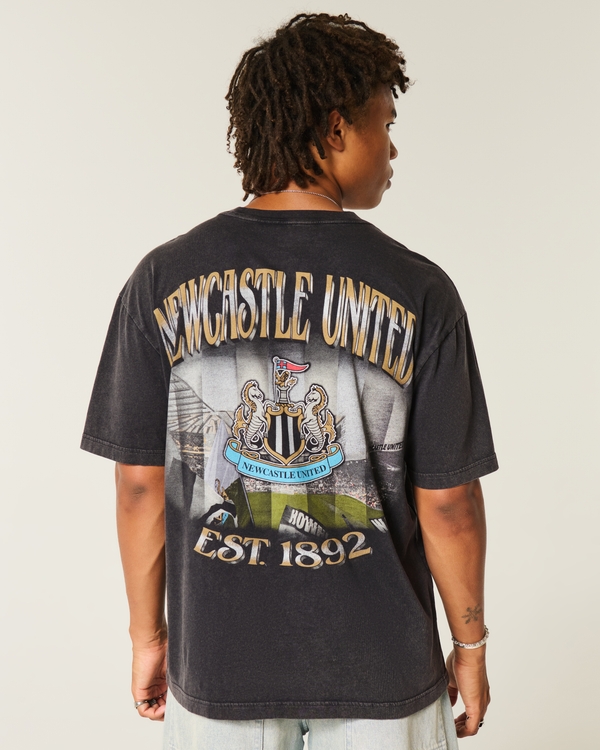 Newcastle United F.C. Graphic Tee, Washed Black view 2