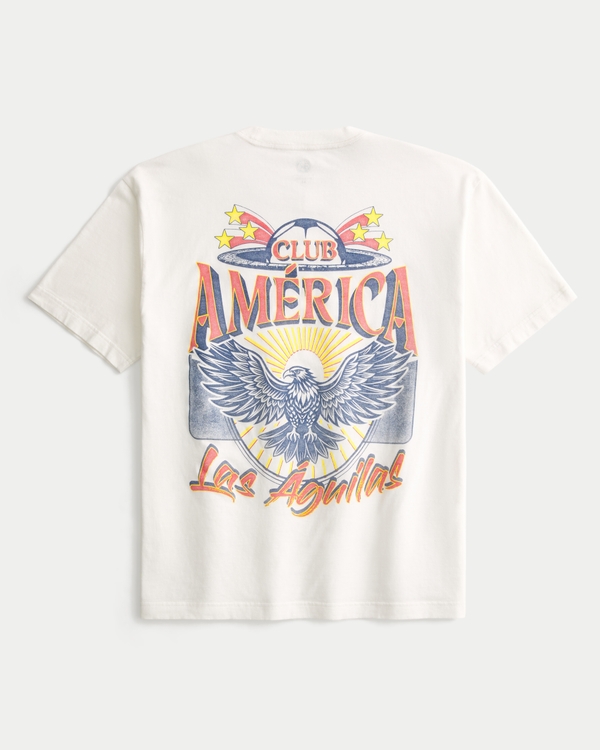 Club America Graphic Tee, Cream view 1