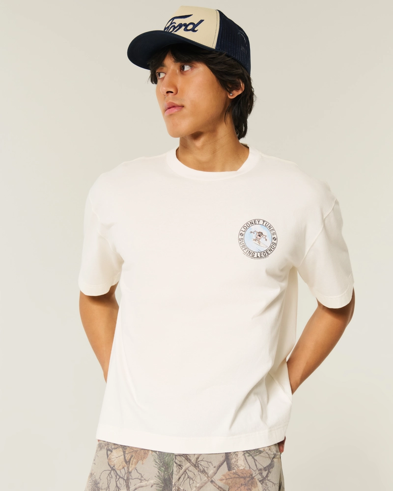 Boxy Crop Looney Tunes Taz Graphic Tee