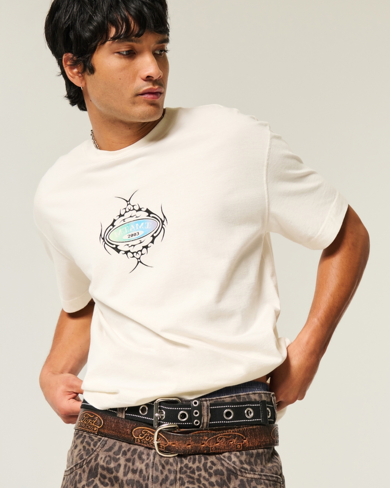 Boxy Crop Miami Graphic Tee