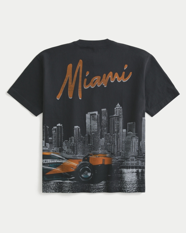 Boxy McLaren Graphic Tee, Faded Black view 1