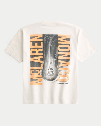 Hollister★半袖 クルーネック McLaren Monaco Racing Tシャツ Men's Boxy Heavyweight McLaren Monaco Graphic Tee | Men's
