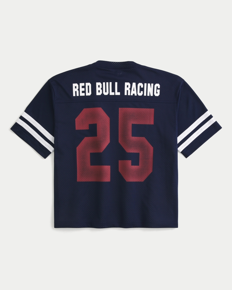 ★Hollister Co.★オラクル レッドブル グラフィック ジャージ Men's Boxy Crop Oracle Red Bull Racing Graphic Jersey