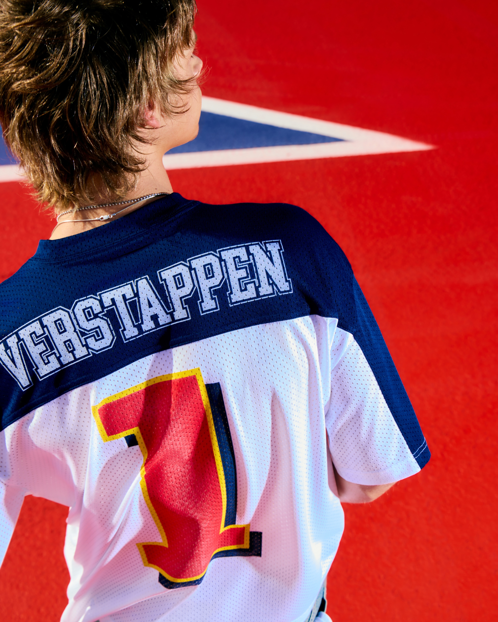 Men's Boxy Crop Oracle Red Bull Graphic Jersey | Men's