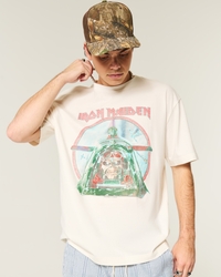 Boxy Iron Maiden Graphic Tee
