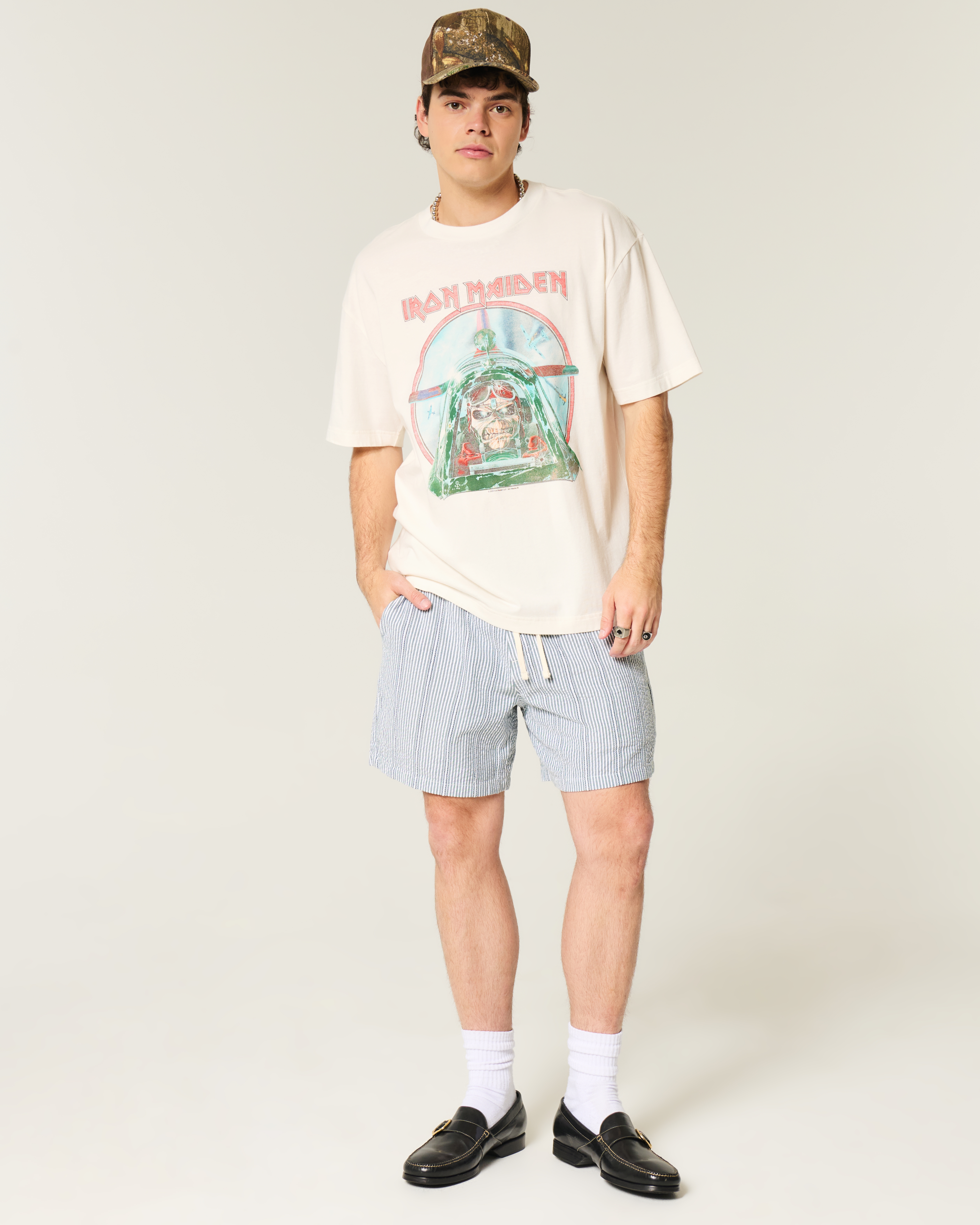 Boxy Iron Maiden Graphic Tee