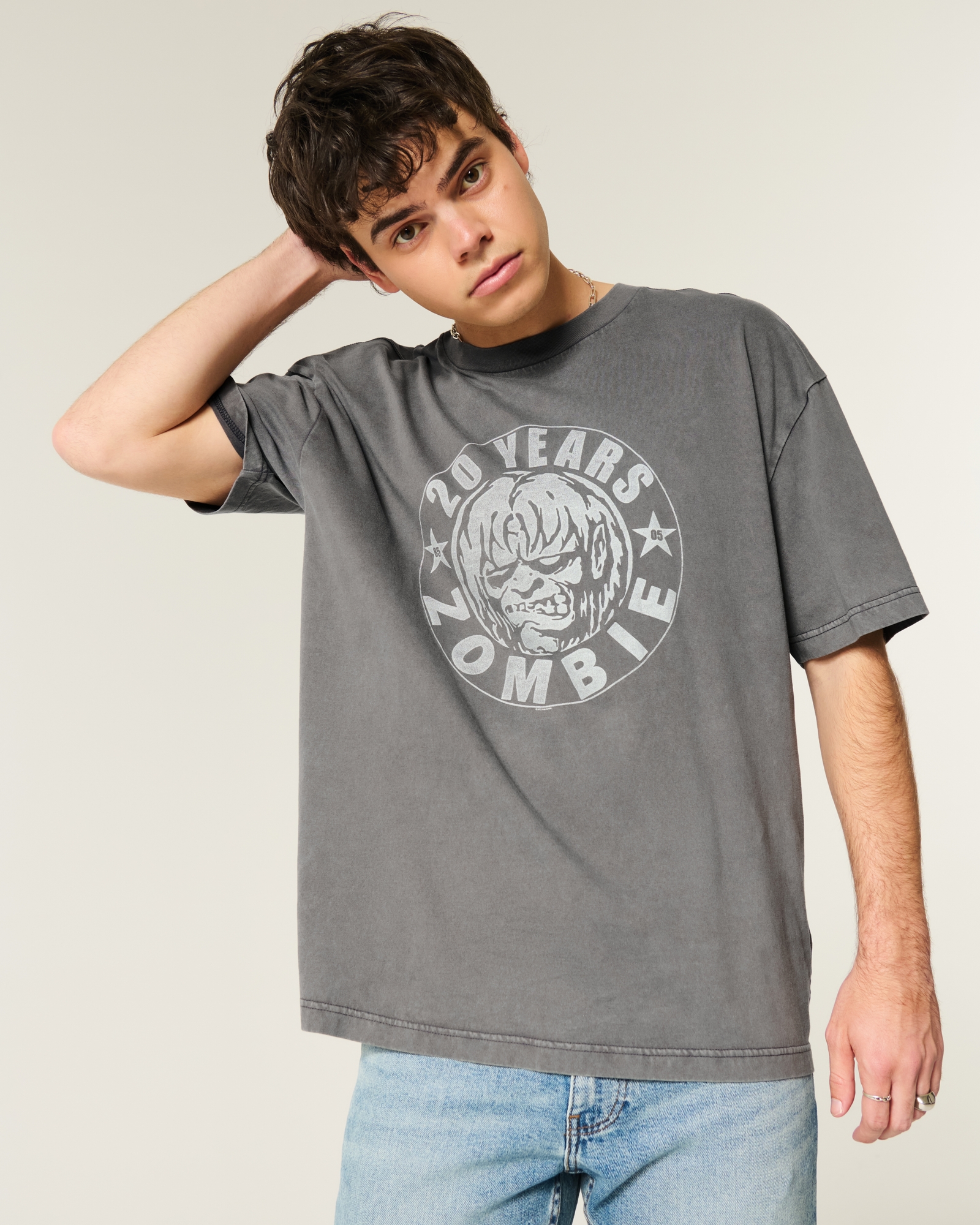 Men's Boxy Rob Zombie Graphic Tee | Men's Clearance | HollisterCo.com