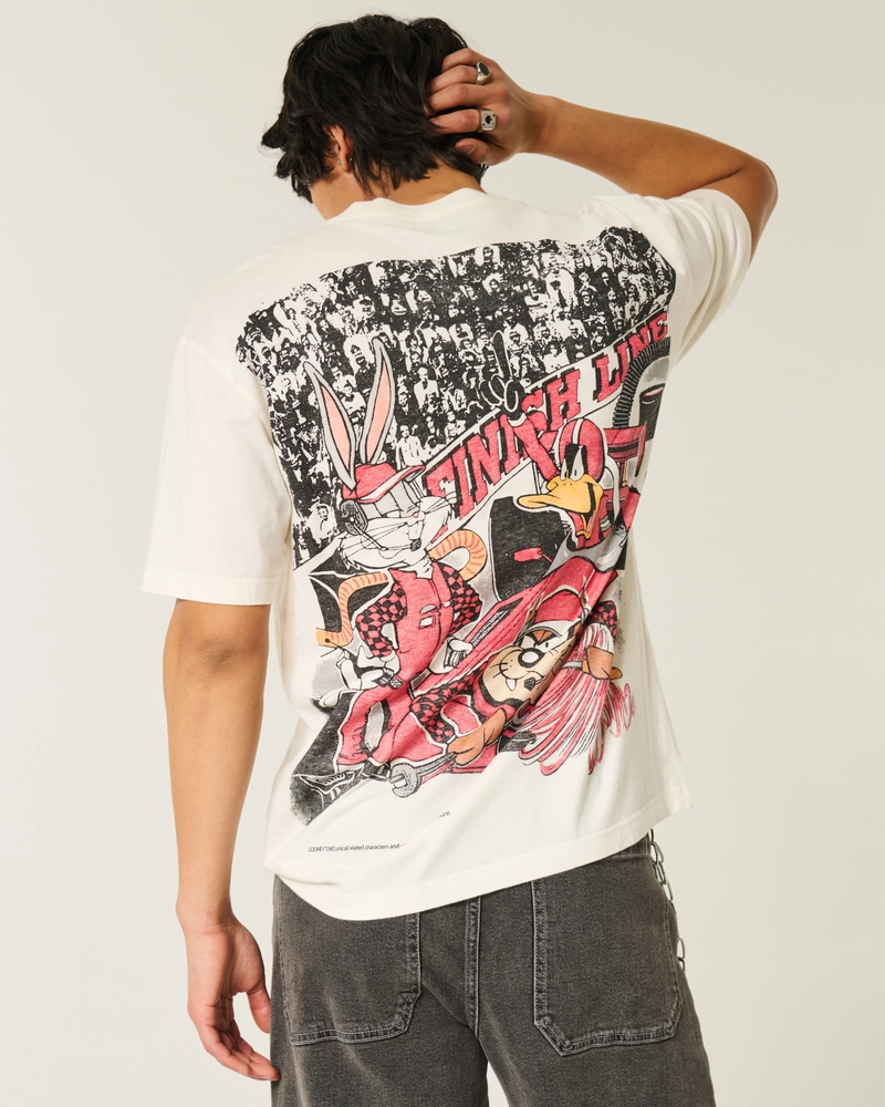 Boxy Looney Tunes Racing Graphic Tee