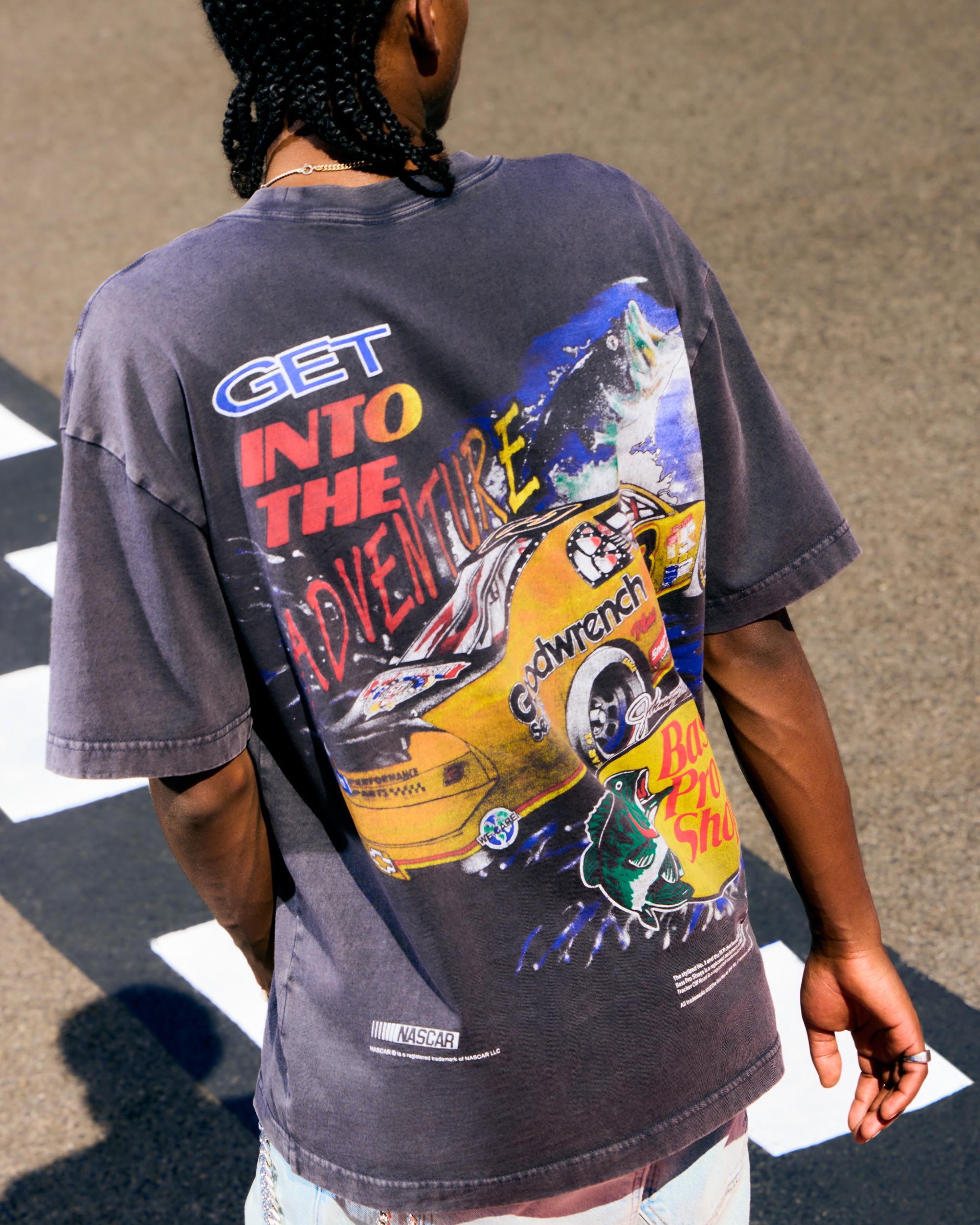 Boxy NASCAR Bass Pro Shops Graphic Tee